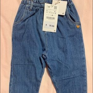 Blue denim toddler jeans